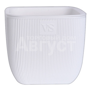 Кашпо VipSet AMF-1,95-01 Фабио, пластик, белый, 1,95 л