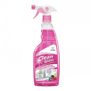 Чистящее средство Grass Clean Glass, для стекол Лесные ягоды, курок, 600 мл
