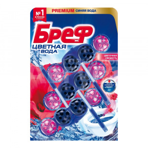Блок туалетный Bref Сила-актив Цветочная свежесть 3*50, г