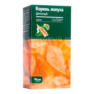 Бад Лопуха корень, фиточай 1,5г, 20 пакетов