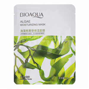 Маска для лица Bioaqua тканевая. для лица увлажняющая, с морскими водорослями, 25 г
