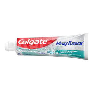 Зубная паста Colgate МаксБлеск кристальная мята,с отбеливающими пластинками, 150 мл