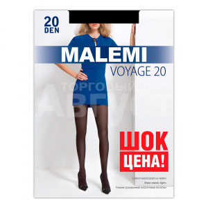 Колготки Malemi Voyage 20 ден, размер 3, nero (черные)