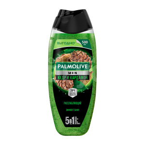 Гель для душа Palmolive Men 5в1 Кедр и кардамон, расслабляющий, мужской, 500 мл