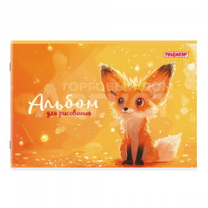 Альбом для рисования Пифагор 107105 А4, 4 дизайна Микс-1, 24 листов