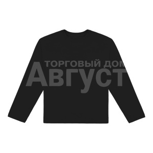 Лонгслив плотность 180г, размер L (48-50) 100% хлопок черный