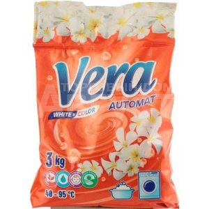 Стиральный порошок Vera автомат, универсальный, красный пакет, 3 кг