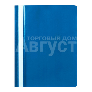 Скоросшиватель пластиковый Staff 225730 А4, 100/120 мкм, синий