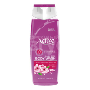 Гель для душа Active CARE & BEAUTY парфюмированный, очищение, с мицелярной водой, 400 мл