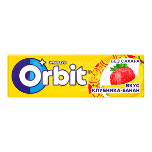 Жевательная резинка Орбит Клубника-Банан 13,6г