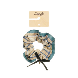 Резинка для волос Ameli TKP25063055 объёмная, клетка
