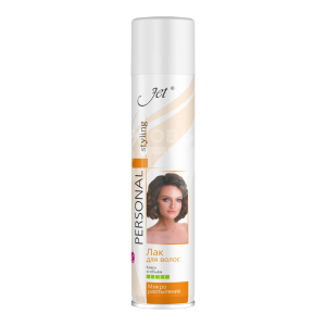 Лак для волос Jet Personal Styling Блеск и обьем №4, ультрасильная фиксация, 300 мл