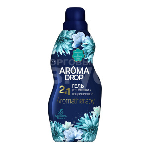 Гель для стирки Aroma Drop Aromatherapy + кондиционер 2 в 1, Свежесть лотоса, 1 л