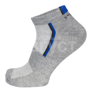 Носки мужские Oemen VM320 хлопковые, спортивные с полосками и надписью Sport, серый, размер 29