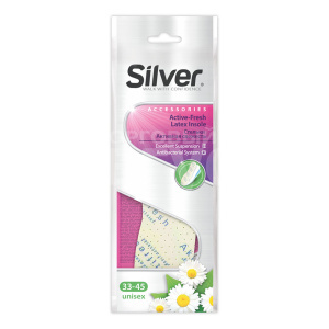 Стельки для обуви Silver Всесезонные, Активная свежесть, размер 33-45, 1 пара