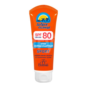 Крем для загара Floresan Солнцезащитный для лица и тела SPF 80, 60 мл