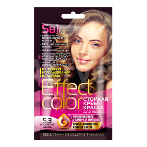 Краска для волос Effect color 5.3 Золотисто - каштановый