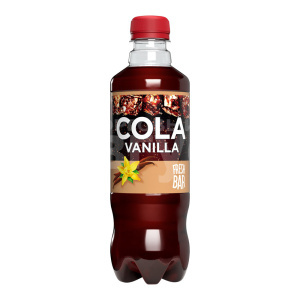 Вода газированная Fresh Bar Cola Vanilla, безалкогольный, сильногазированный, 0,48 л