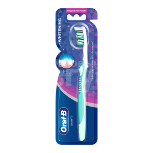 Зубная щетка Oral-B 3D White Whitening 40 средняя жесткость, 1 шт