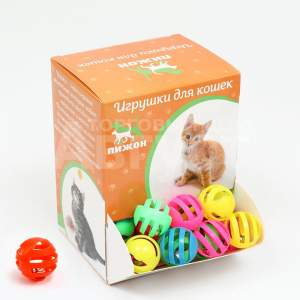 Игрушка для животных 7916115 с бубенчиком Футбол, 3,8 см