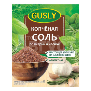 Приправа Gusly Копченая соль, розмарин и чеснок, 25 г