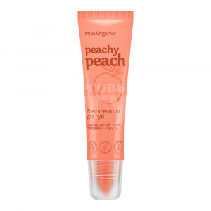 Бальзам для губ Фитокосметик Miss Organic, Peachy Peach питательный, с маслами персика и каритэ, 10 мл
