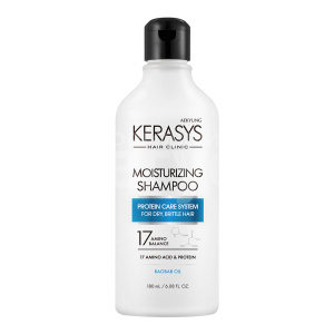 Шампунь Kerasys Moisturizing увлажнение с аминокислотами и маслом семян баобаба, 180 мл
