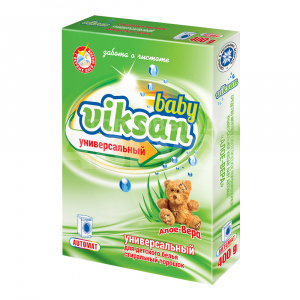 Стиральный порошок Viksan baby автомат, алое вера, 400 г