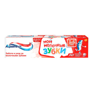 Зубная паста Aquafresh Мои молочные зубки 3-5лет, 50 мл