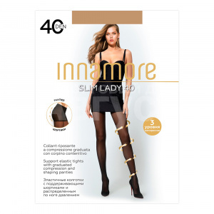 Колготки Innamore Slim Lady 40 ден, размер 5, daino (загар)