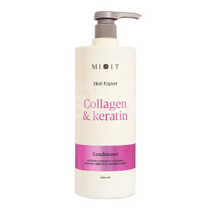 Бальзам-ополаскиватель Mixit Collagen Keratin Ламинирующий с коллагеном и кератином, 1 л