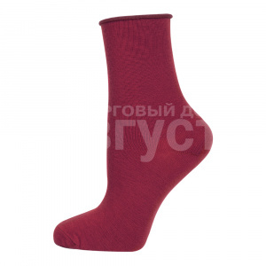 Носки женские Oemen FD-5 хлопковые, без резинки, размер 25, боровый
