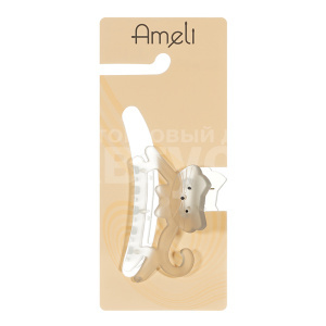 Краб для волос WAT25812-92 Ameli пластиковый 8х15х2,2