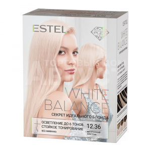 Краска для волос Estel Professional White Balance Секрет идеального блонда тон 12.36, магический аметрин