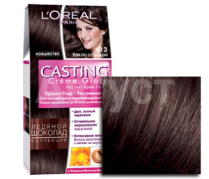 Краска для волос L'Oreal Casting Creme Gloss без аммиака 412, какао
