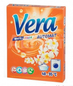 Стиральный порошок Vera автомат, универсальный, красная пачка, 400 г