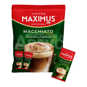 Кофе Maximus напиток кофейный, растворимый, Макиато, 25 г