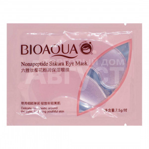 Патчи для глаз Bioaqua с пептидами и экстрактом цветов сакуры, 7,5 г
