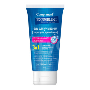 Гель для умывания Compliment No problem 3 в 1 с салициловой кислотой, 200 мл