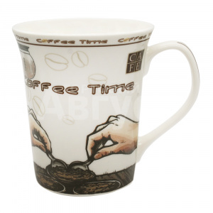 Кружка керамическая KKR-167 Coffee time, 320 мл