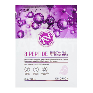 Маска для лица Enough 8 Peptide Sensation тканевая, с пептидами, 25 г