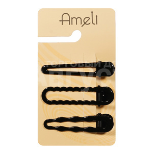 Набор для волос Ameli WAT25812-136 зажим средний, 3 шт