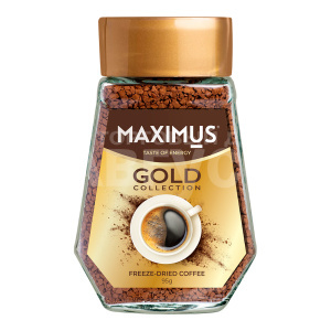 Кофе Maximus Gold, растворимый, сублимированный, банка, 95 г