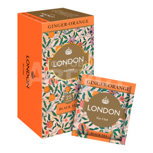 Чай черный London Tea Club Ginger-orange, 25 пакетиков