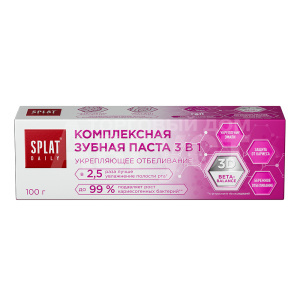 Зубная паста Splat DAILY Укрепляющее отбеливание, 100 г