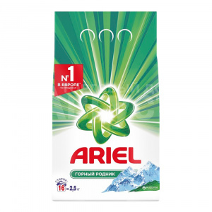 Стиральный порошок Ariel автомат, Горный родник, 2,5 кг