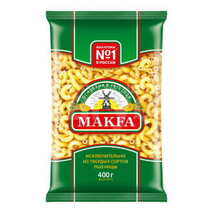 Макароны Makfa Рожки, 400 г