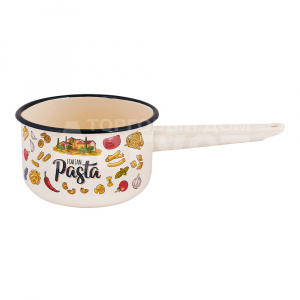 Ковш Appetite 1с42с Pasta Italian, без крышки, эмалированный, 1,5 л