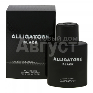 Туалетная вода Alligatore Black древесный аромат, мужская, 100 мл