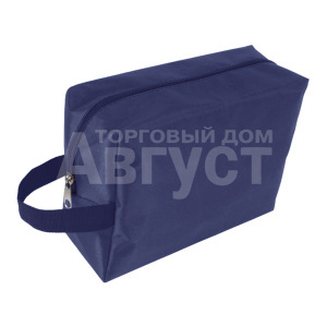Косметичка К-18 В с ручкой 20*8*h15 см, нейлон, синяя